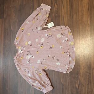 NWT a.n.a floral blouse